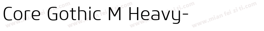 Core Gothic M Heavy字体转换